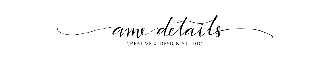 calligraphy logos and site design amedetails