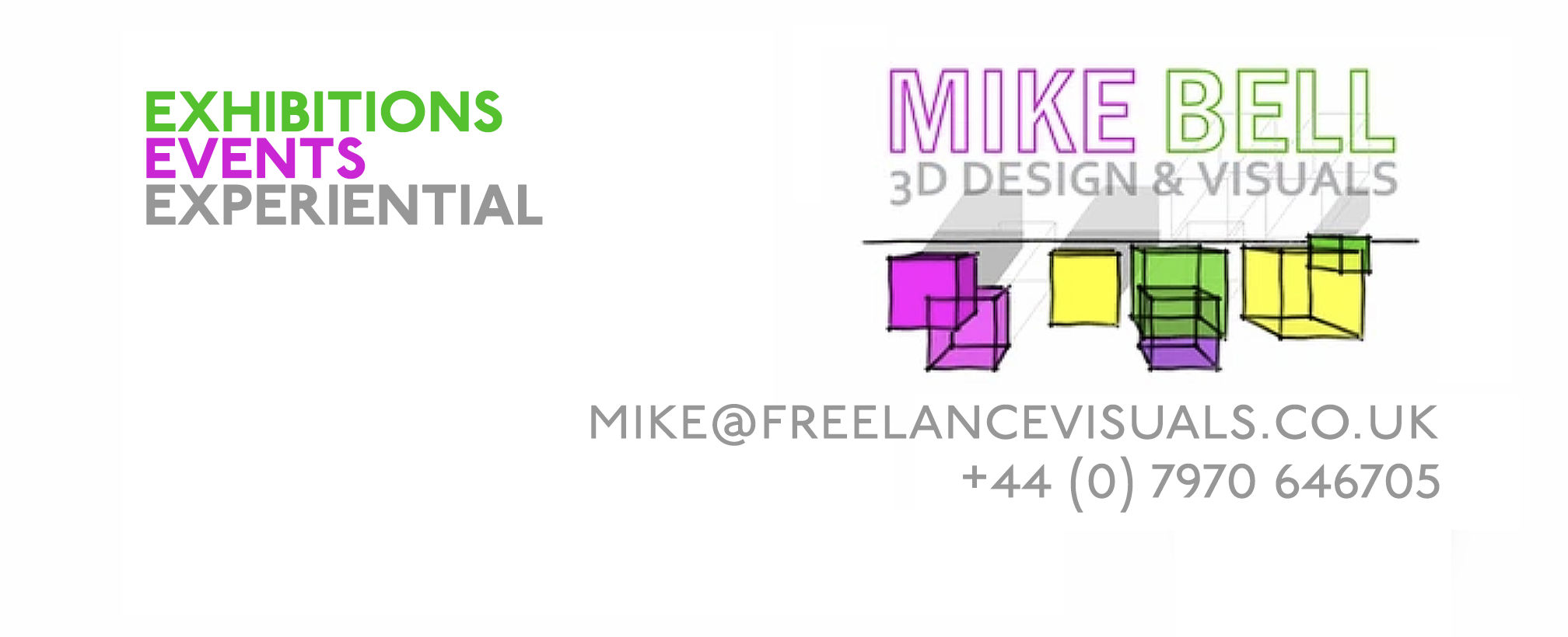 Mike Bell 3D Freelance Exhibition Event Experiential Designer