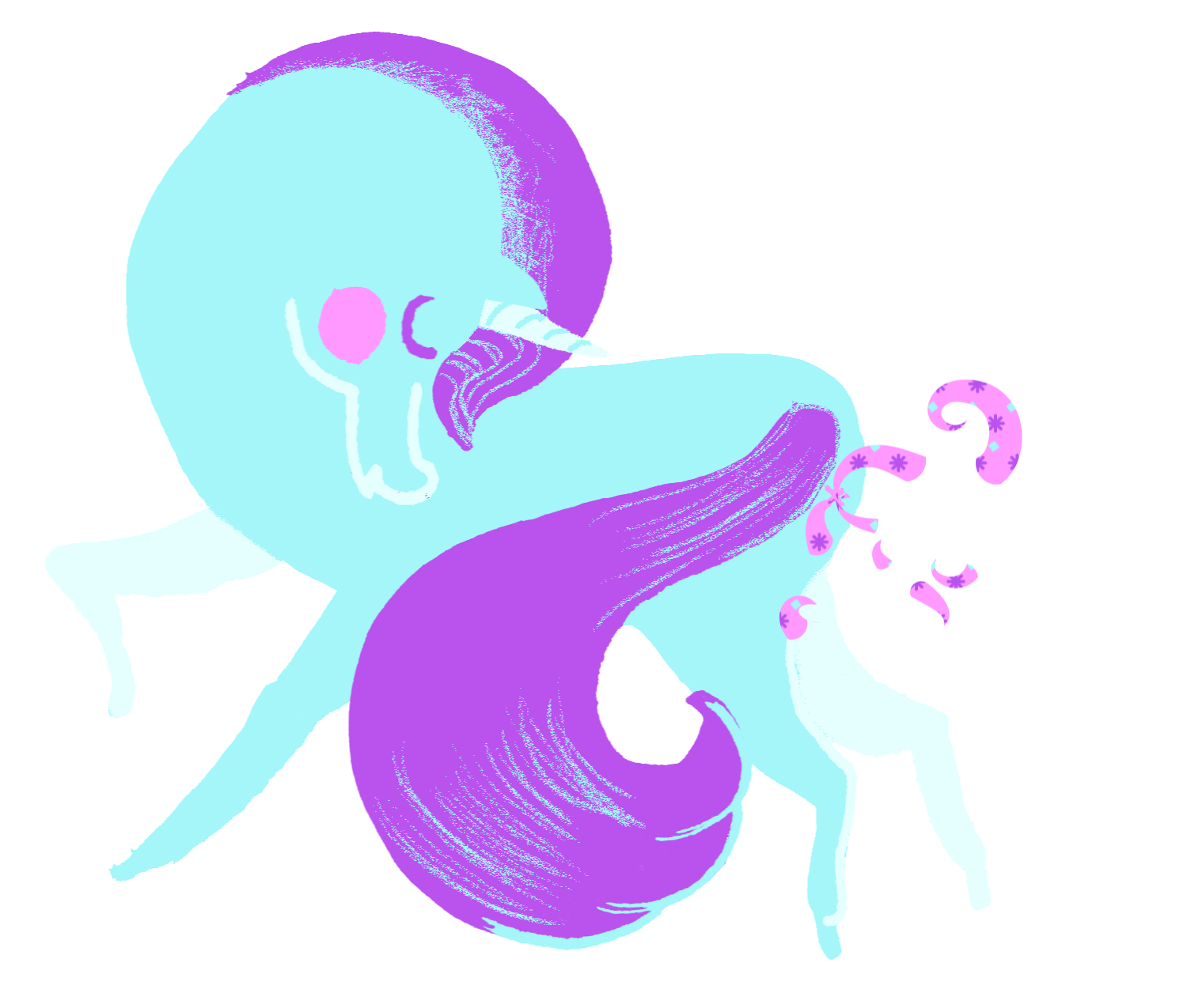 Snowshoe Hares Illustration by Leia Kaprov. Yummy.